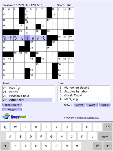 This section features 7 daily American-style crossword <strong>puzzles</strong> of increasing difficulty levels. . Boatload puzzles
